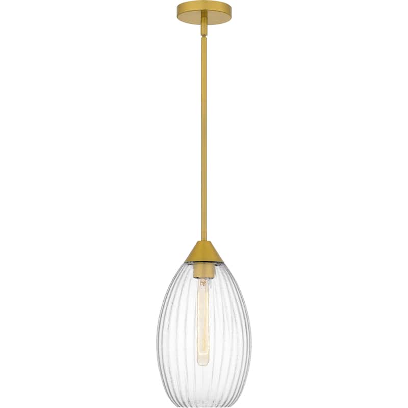 Marza 1-Light Brushed Gold Mini Pendant