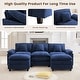 preview thumbnail 28 of 109, Modular Cloud Chenille Sectional Sofa with Ottomans, Deep Seat Convertible L-Shaped or U-Shaped Couch