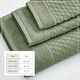 preview thumbnail 62 of 197, Linery & Co. Cotton Diamond Waffle Texture Bath Towels