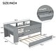 preview thumbnail 4 of 25, Wood Twin Size L-Shaped Loft Bed with Ladder and 2 Built-in L-Shaped Desks