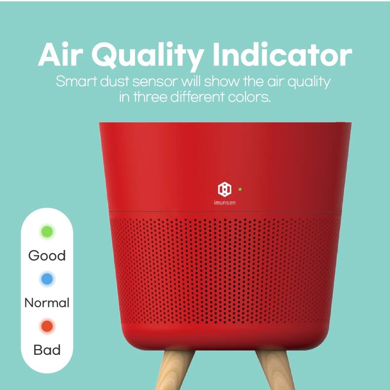 IMUNSEN Office or Bedroom Air Purifier with Cypress Wood Filter and Auto Sleep Mode