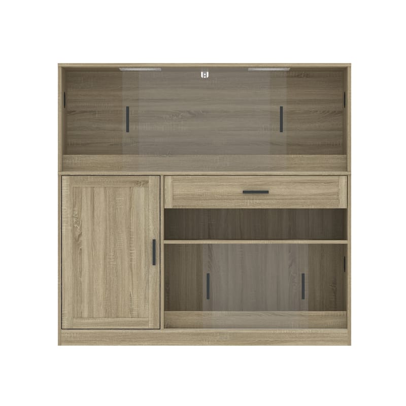 Reptile Cabinet Reptile Enclosure Cabinet with Tempered Glass Sliding Doors