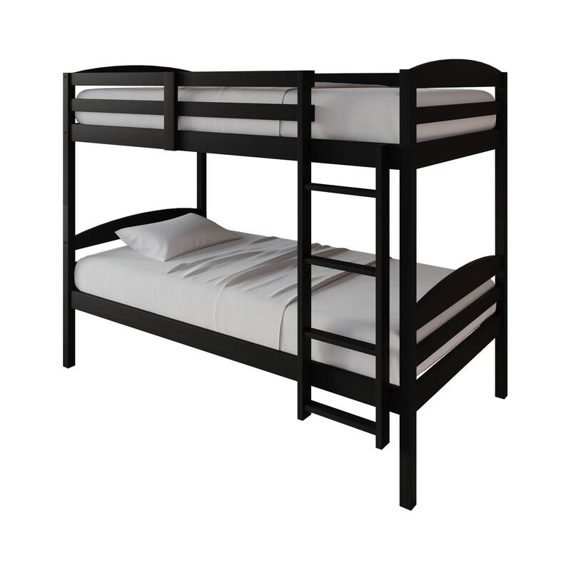 CraftPorch Contemporary Twin Over Twin Bunk Bed