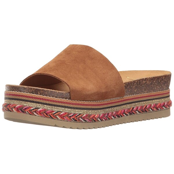 LFL by Lust for Life Womens perk Open Toe Casual Slide Sandals