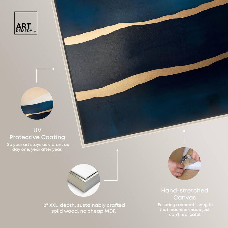 Golden Seam II Canvas by Art Remedy