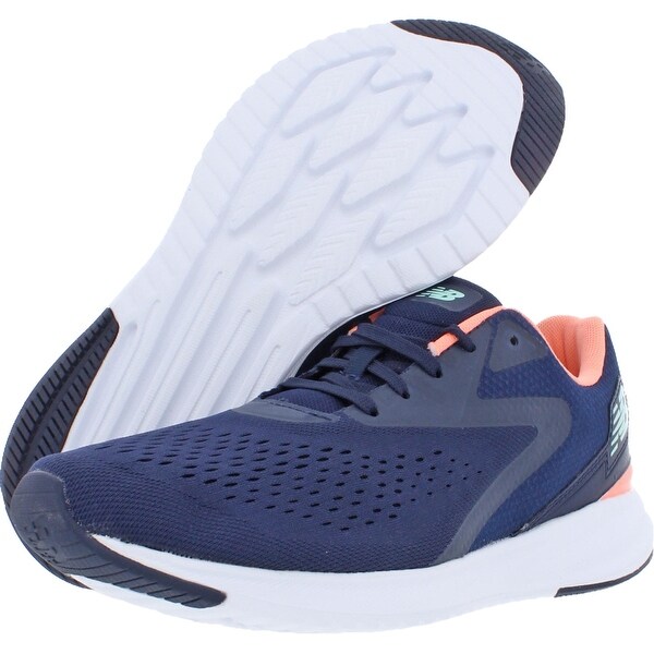 navy and pink new balance trainers