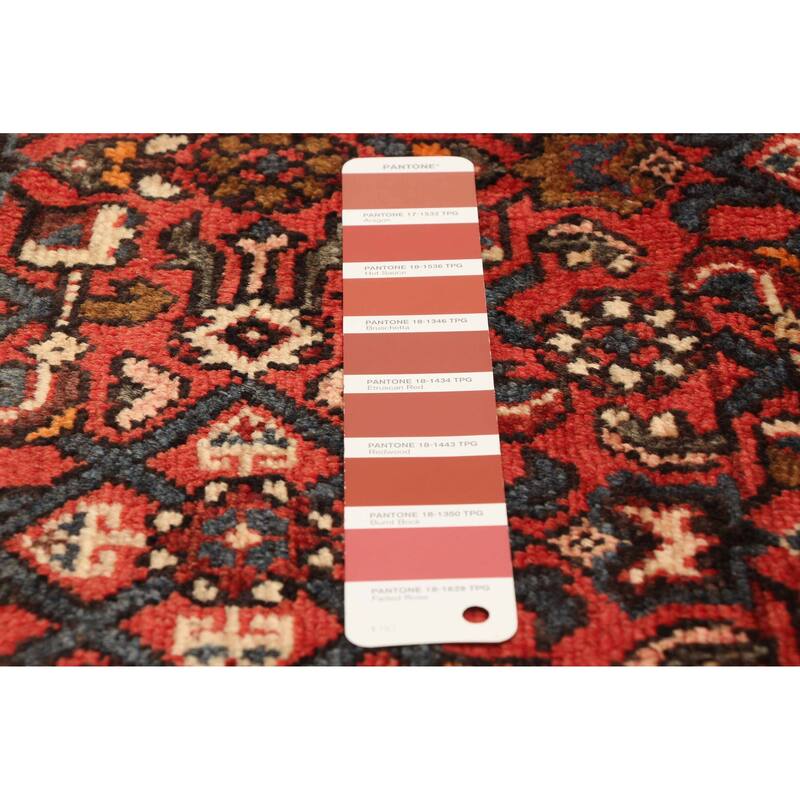 ECARPETGALLERY Hand-knotted Andelz Red Wool Rug - 3'6 x 9'9