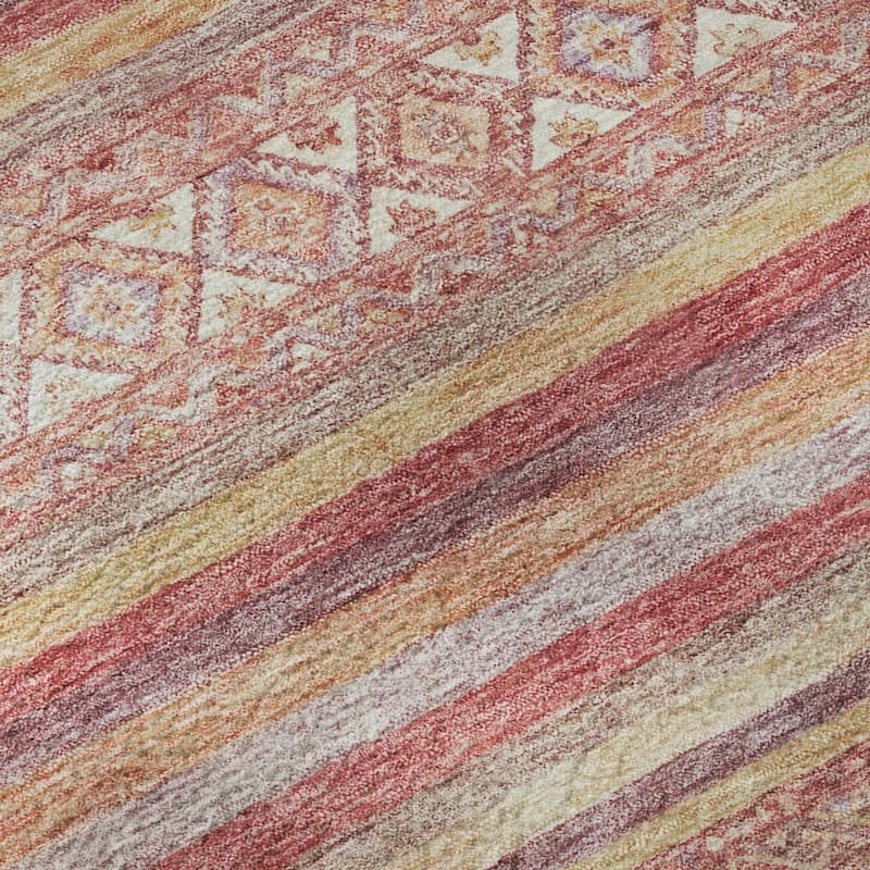 Premium Washable Super Soft Global Stripes Mayfield Rug