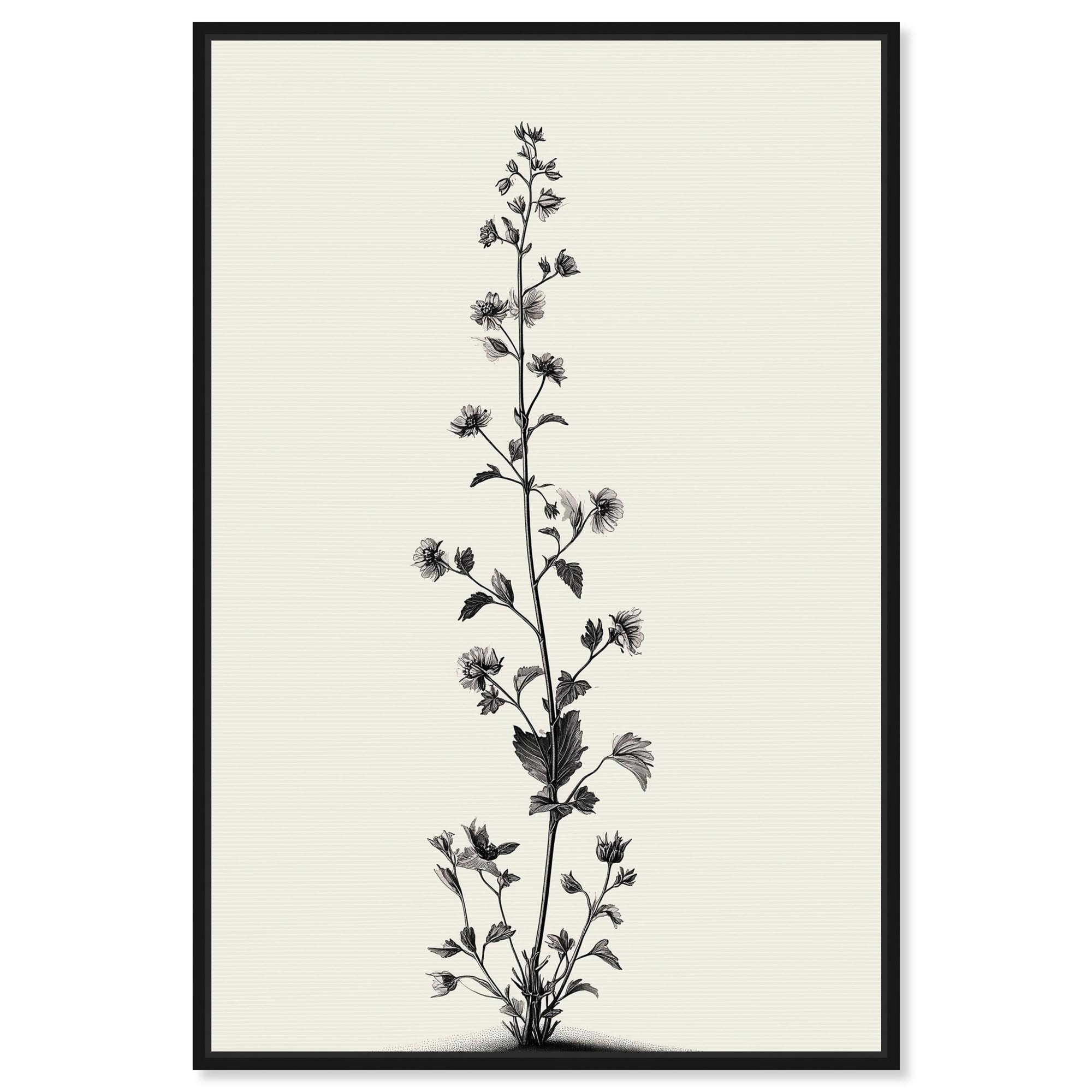 Echo of a Stem II Floral Wall Decor Canvas Print by Art Remedy