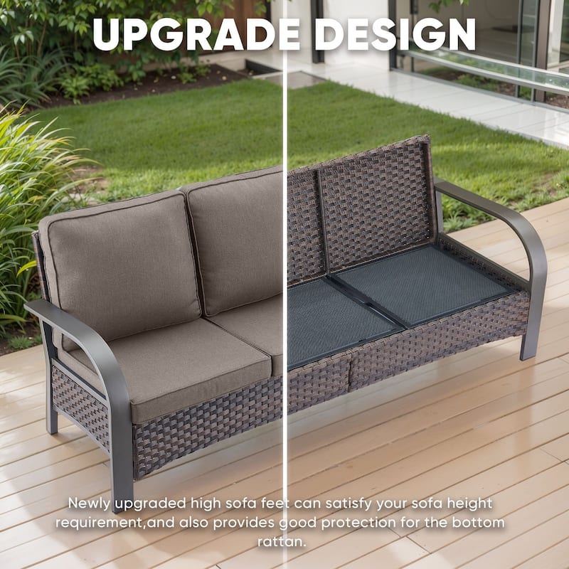 Pocassy Outdoor Sofa Patio Furniture