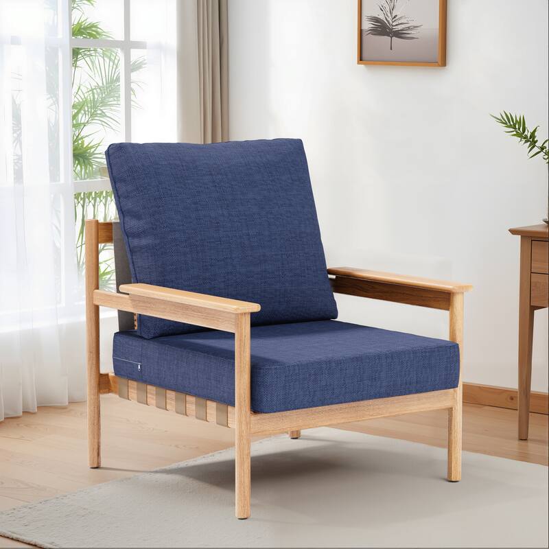 27.6 x 24.4 x 8.7 in T Outdoor Indoor Patio Premium fabric Seat Cushions Set (Seat & Back)