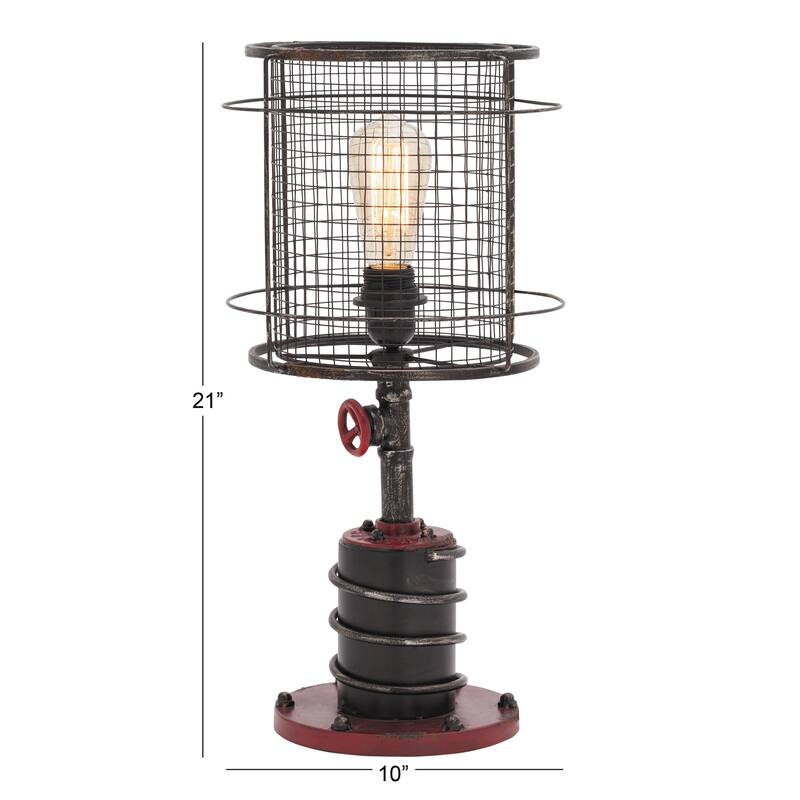 Benzara 21-inch Metal Table Lamp