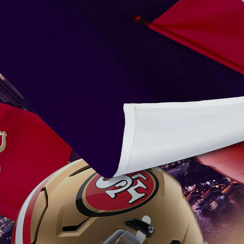 NFL SB58D LV Banners Printed Wall Hanging 34"x40" On Sale Bed