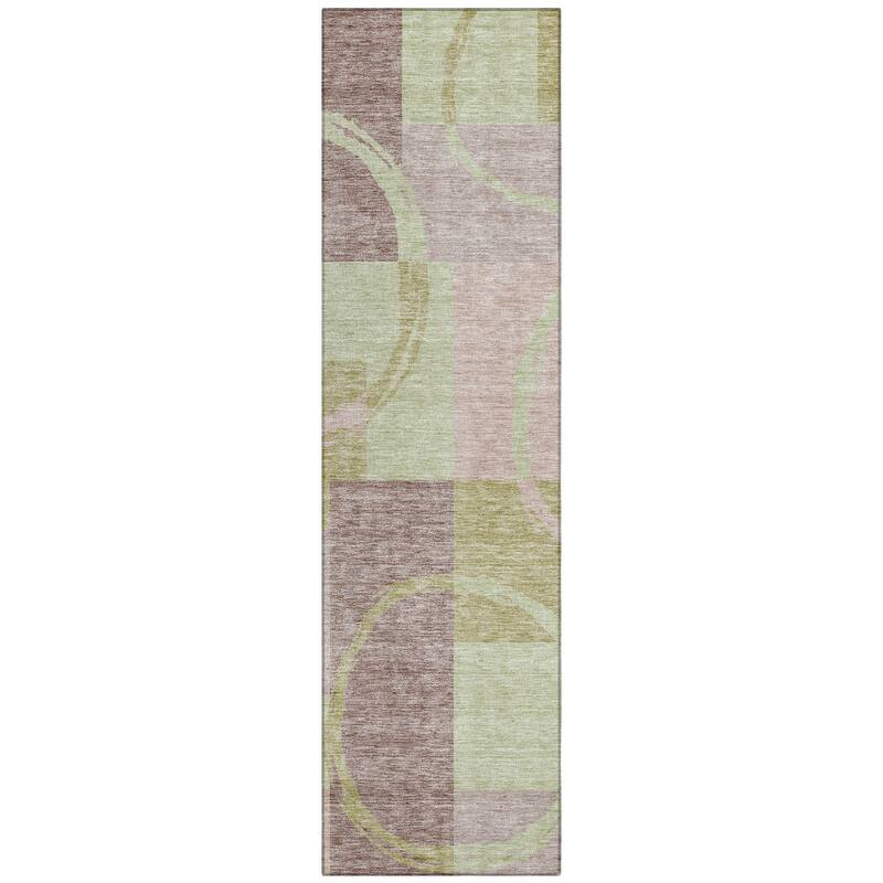 Machine Washable Indoor/ Outdoor Contemporary Chantille Rug