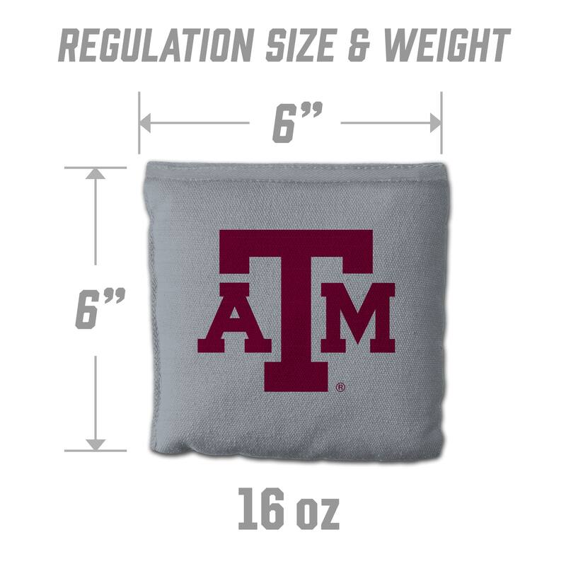 Texas A&M Aggies NCAA Dual Sided Pro Stop & Slide Cornhole Bags