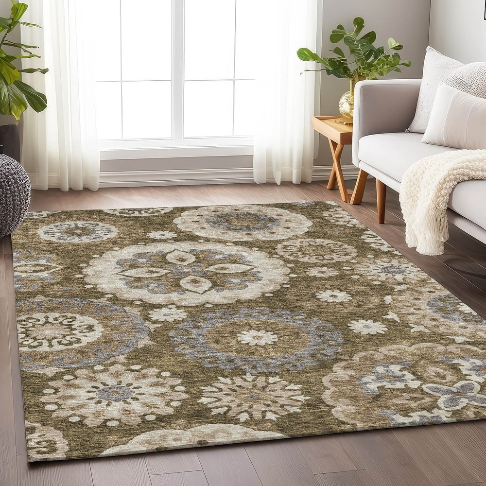Premium Washable Super Soft Boho Suzani Mayfield Rug