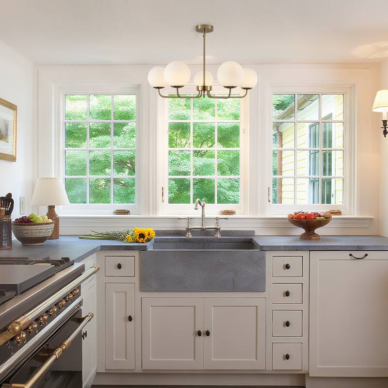 5-Light Dimmable Globe chandelier