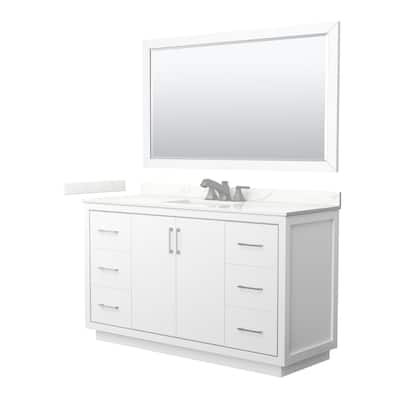Wyndham Collection WCF111160S-QTZ-US3M58 Icon 60" Free Standing Single