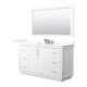 Option White / Giotto Quartz Top / Brushed Nickel