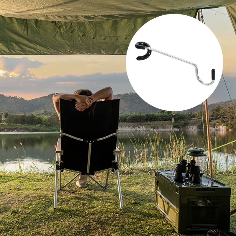 Camping Lantern Hook Hanger, Tent Lamp Hooks Pole Hanger, Black