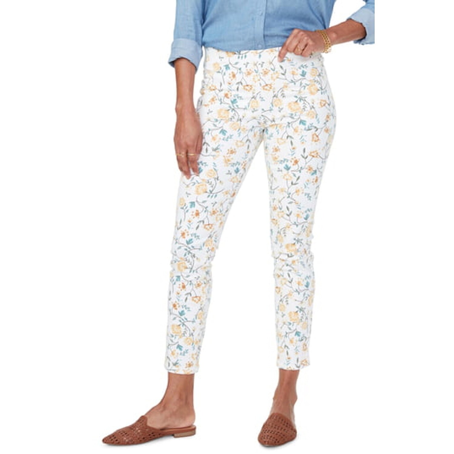 floral jeans womens