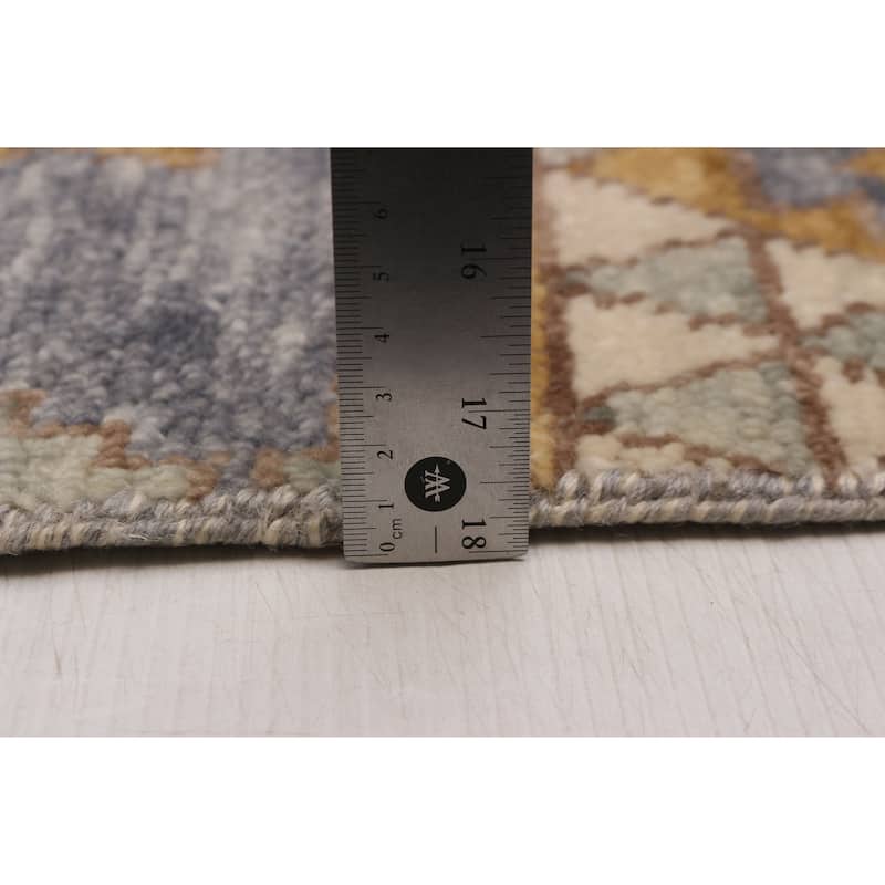 ECARPETGALLERY Hand-knotted Mystique Grey Wool Rug - 7' 8" x 10' 3"
