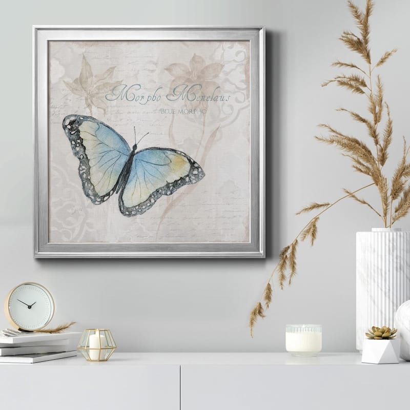 Postcard Butterfly III-Premium Framed Canvas - Ready to Hang