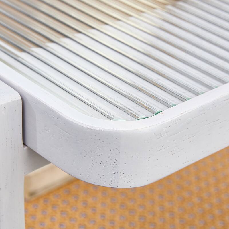 Coffee Table Solid Wood End Table Imitation Rattan Center Table