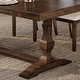preview thumbnail 8 of 16, 74.8-inch Long Vintage Farmhouse Dining Table for 6-8 People,Sturdy Wooden Frame,Solid Wood Double Pedestal Legs