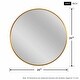 preview thumbnail 10 of 26, Contemporary Round Wall-Mounted Wall Mirror