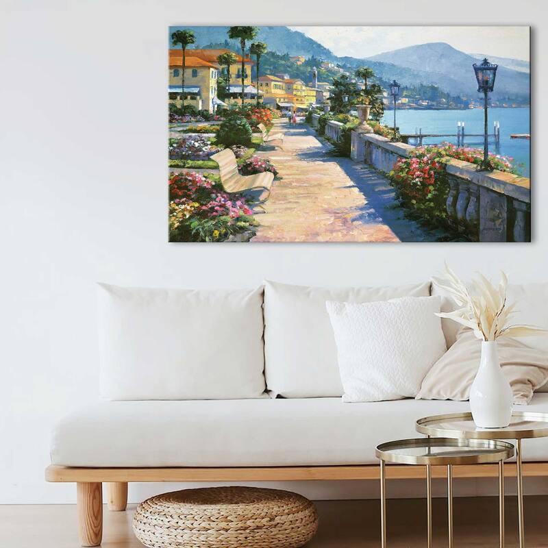 "Bellagio Promenade " by Howard Behrens Print on Canvas
