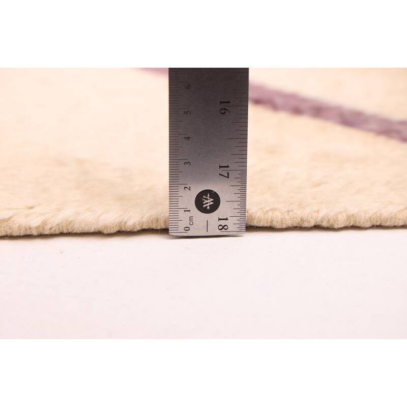 ECARPETGALLERY Hand-knotted Pak Finest Marrakesh Cream Wool Rug - 6'10 x 9'8