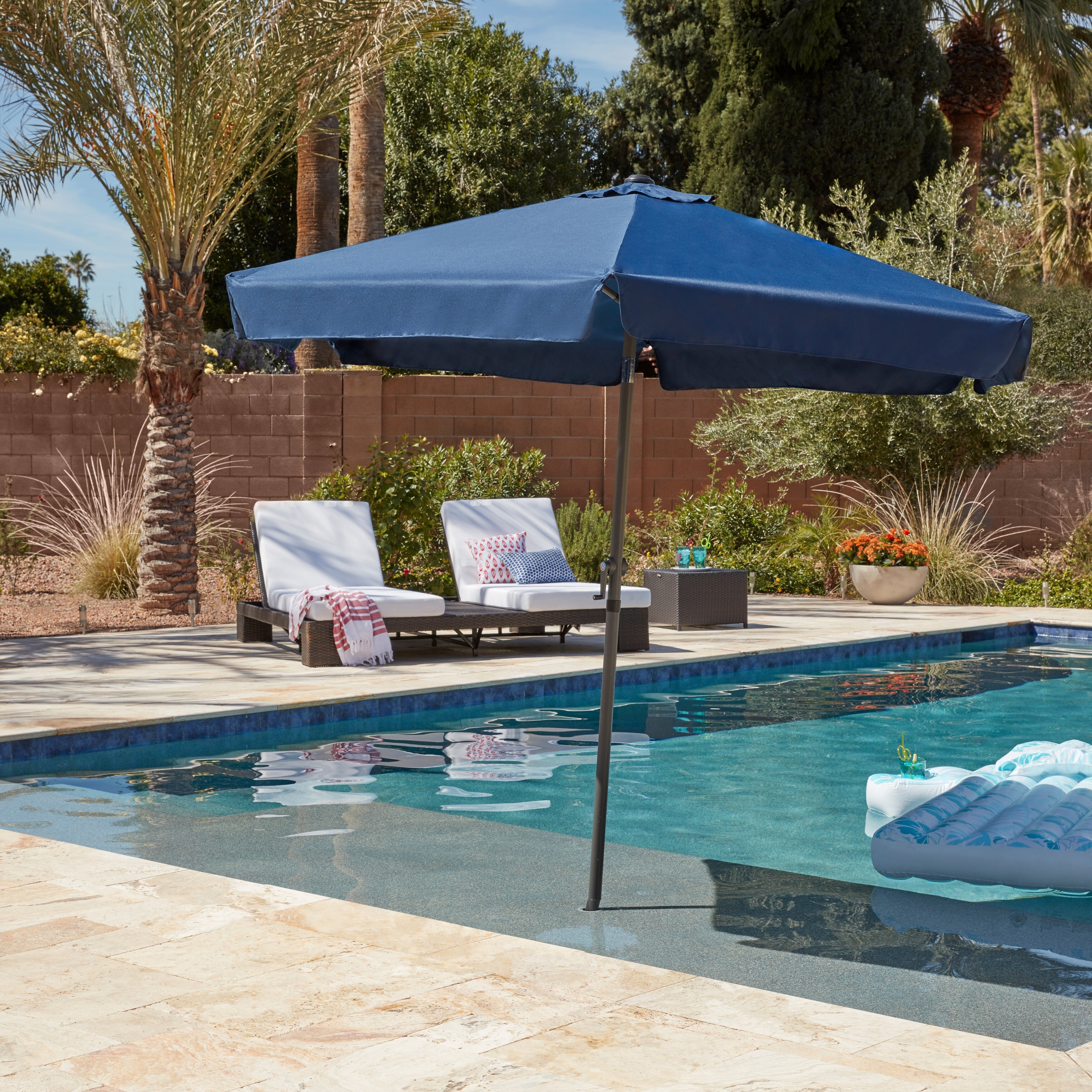 fleet farm patio umbrellas Replacement Canopy for Zlacuiu 10' X 13' Umbrella B0BQ6Q94ZN 11 ft. Tan Deluxe Square