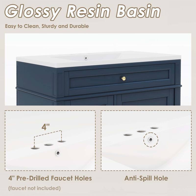 Modern Single Sink Bathroom Vanity