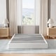 preview thumbnail 1 of 13, 4 Inch Metal Box Spring With Grey Cover, Basics Mattress Foundation Full