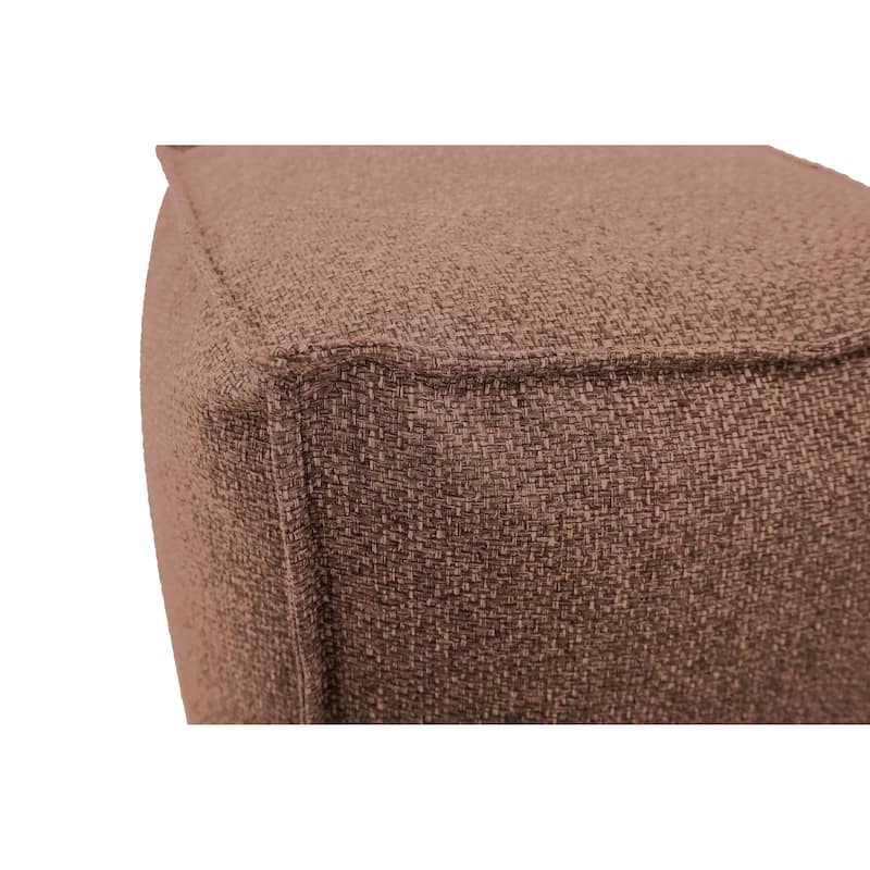 Allan Andrews Square Pouf Panama Chocolate