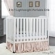 preview thumbnail 14 of 16, Dream On Me 2 in 1 Folding Portable Crib White