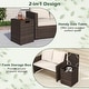 preview thumbnail 20 of 34, Costway Propane Tank Cover Table,16 Inch Square PE Rattan Gas Tank - See Details