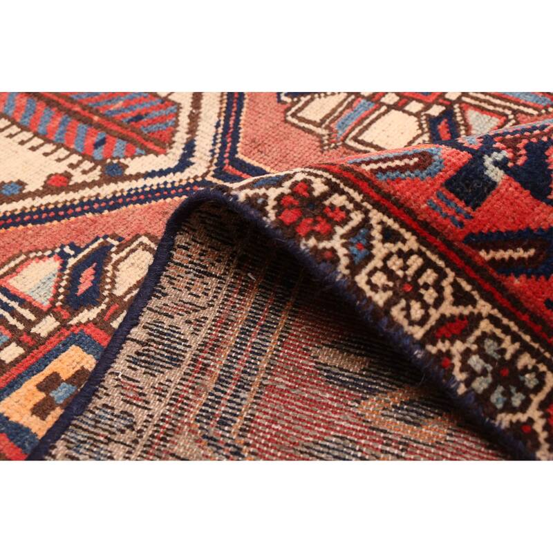 ECARPETGALLERY Hand-knotted Kayseri Vintage Red Wool Rug - 3'5 x 9'5