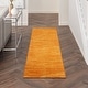preview thumbnail 17 of 131, Nourison Essentials Solid Contemporary Indoor/Outdoor Area Rug 2'2"x14' - Orange