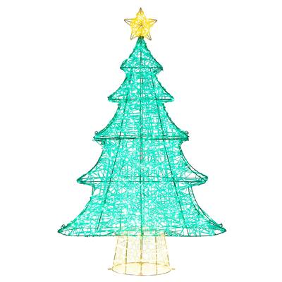 Gymax 4FT Lighted Christmas Tree w/ Top Star Illuminated Christmas