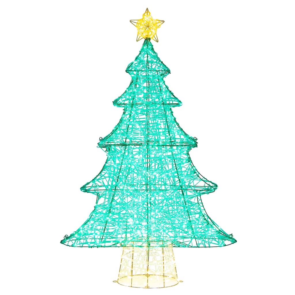 Gymax 4FT Lighted Christmas Tree w/ Top Star Illuminated Christmas
