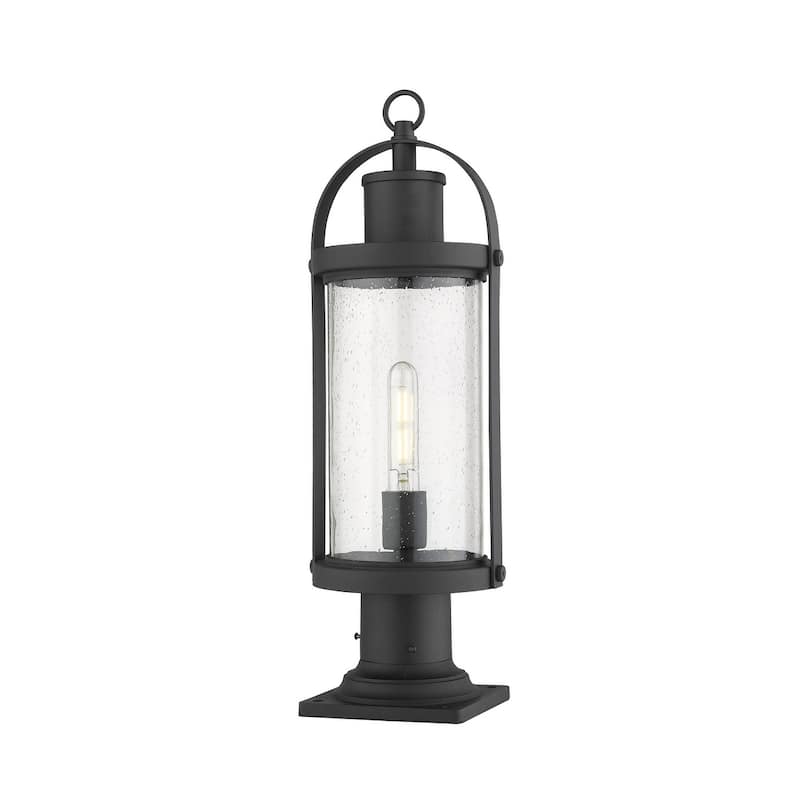 Z-Lite Roundhouse 22" Tall Outdoor Pier Mount Post Light