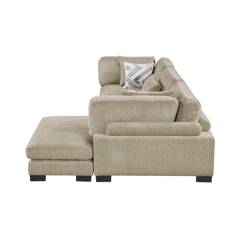 Abbeville Microfiber 3-Piece Modular Sectional with Chaise
