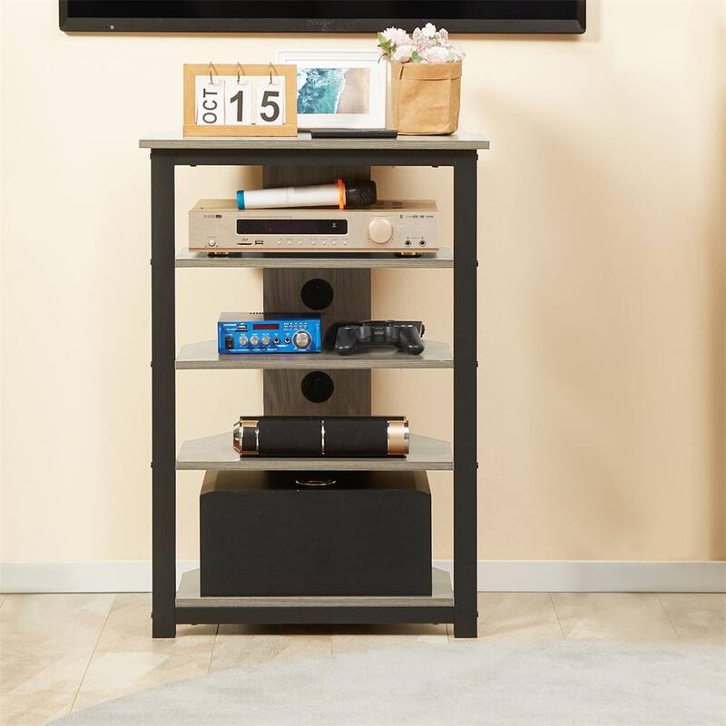 Storage Shelves with Steel Frame and Cable Management