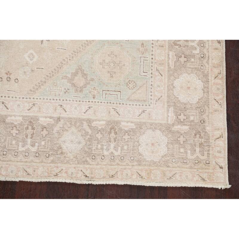 Geometric Traditional Tabriz Persian Area Rug Wool Hand-knotted - 6'8" x 9'8"