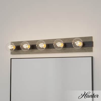 Hunter Donelson Vanity Wall Light - Rustic, Farmhouse - Damp Rated!