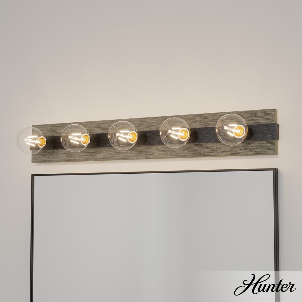 Hunter Donelson Vanity Wall Light - Rustic, Farmhouse - Damp Rated!