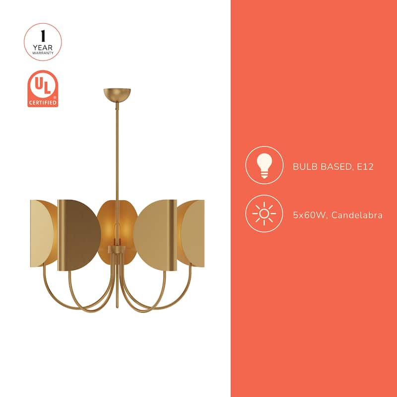 Alora Lighting CH450732 Seno 5 Light 32" Wide Chandelier