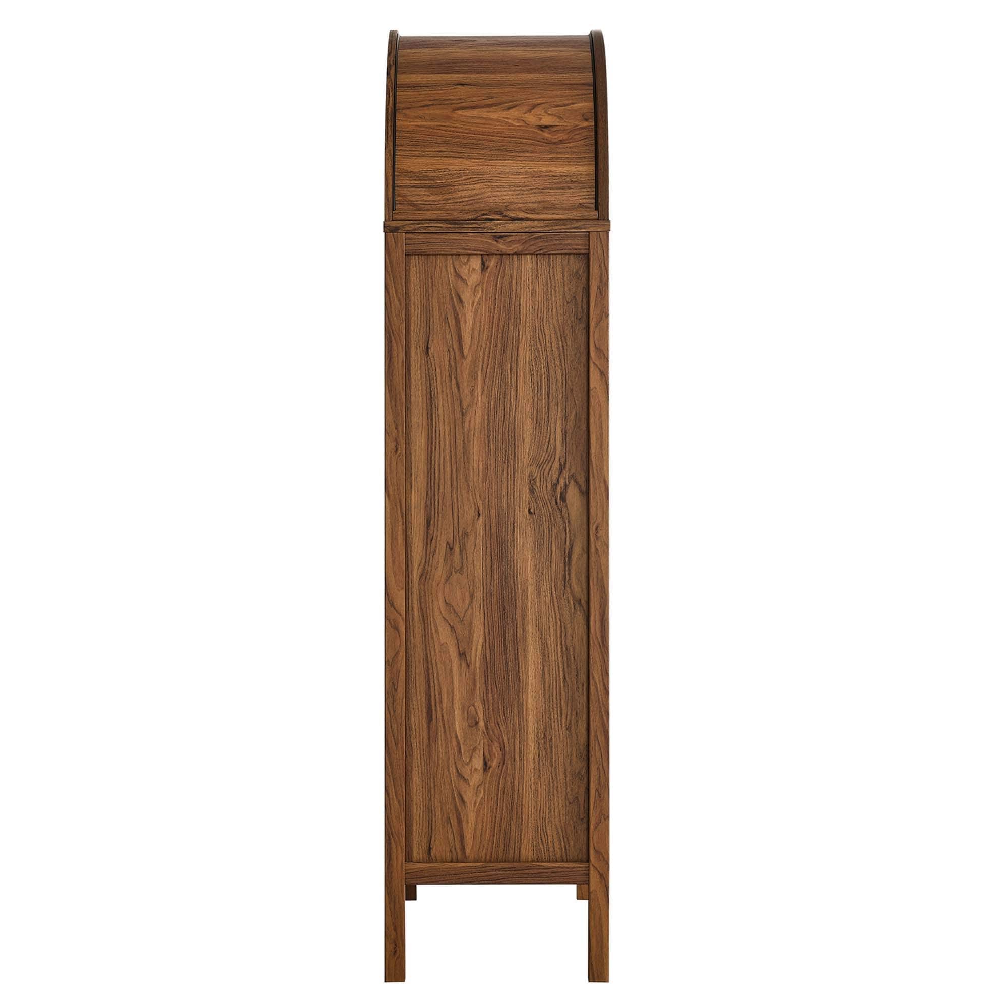 EEI6638OAK by Modway - Tessa Tall Storage Display Cabinet - Oak